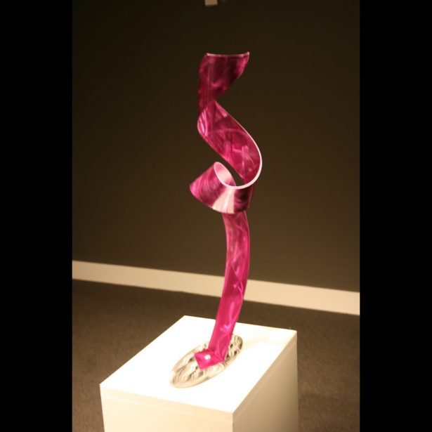 A Grasp of Pink - our artisan Fine Metal Art