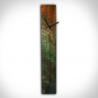 Corrosion Colored Clock - our artisan Fine Metal Art