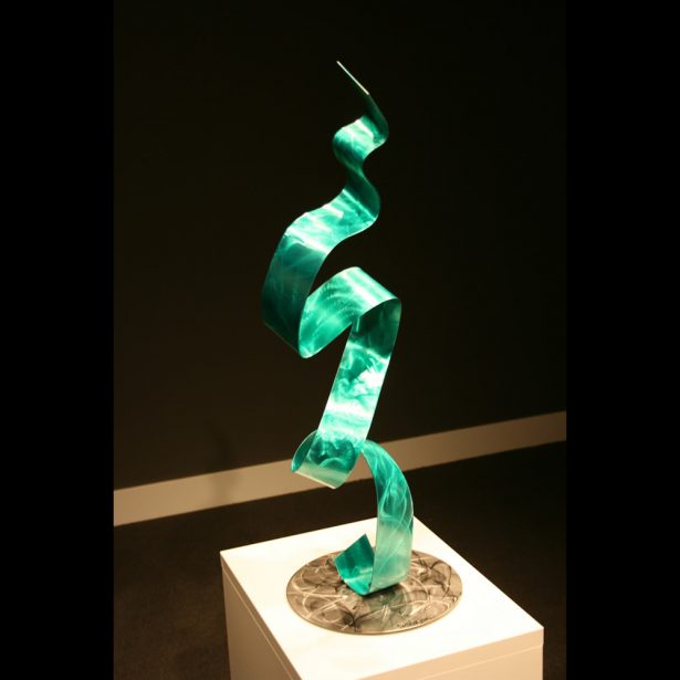 Green Ribbon - our artisan Fine Metal Art