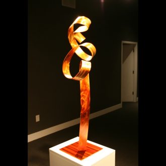 Orange Flamingo - our artisan Fine Metal Art