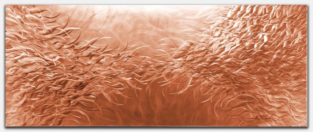 Electric Fields v1 Copper - our artisan Fine Metal Art
